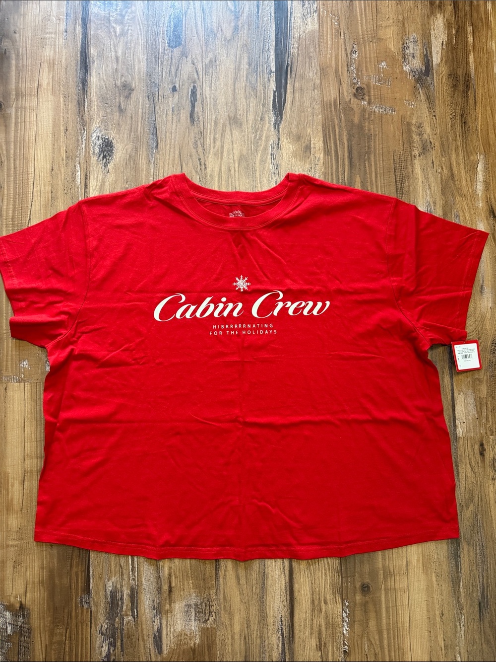 Cabin Crew Red Graphic Tee